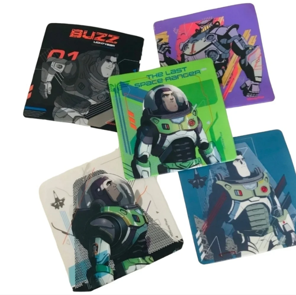 NEW Disney Pixar Buzz Lightyear Anti-Slip Safety Tub Treads - Set of 5 Designs
